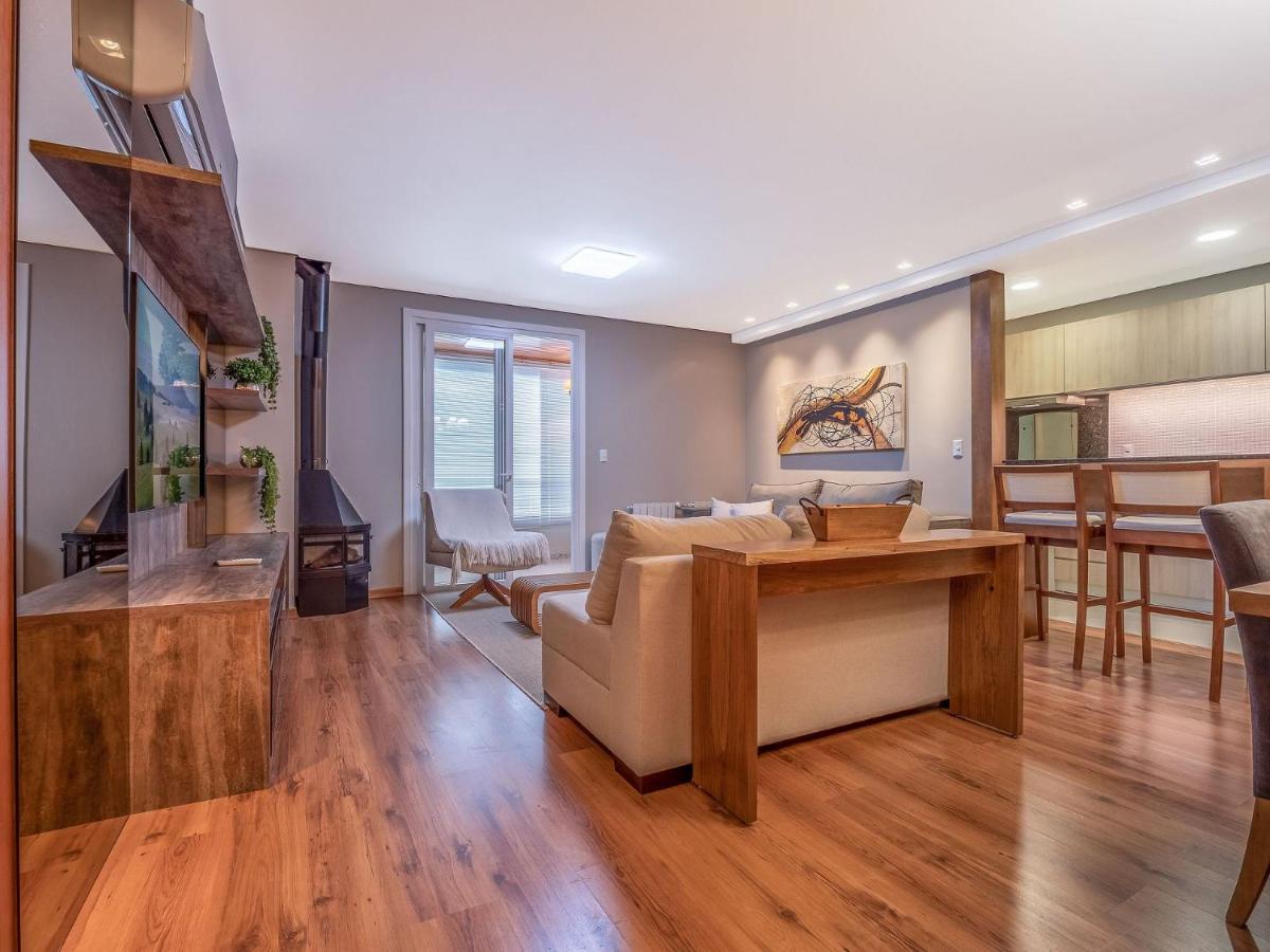 Flores Da Montanha 204C - Apto Borges De Medeiros Gramado 600 Metros Rua Coberta Apartment Ngoại thất bức ảnh