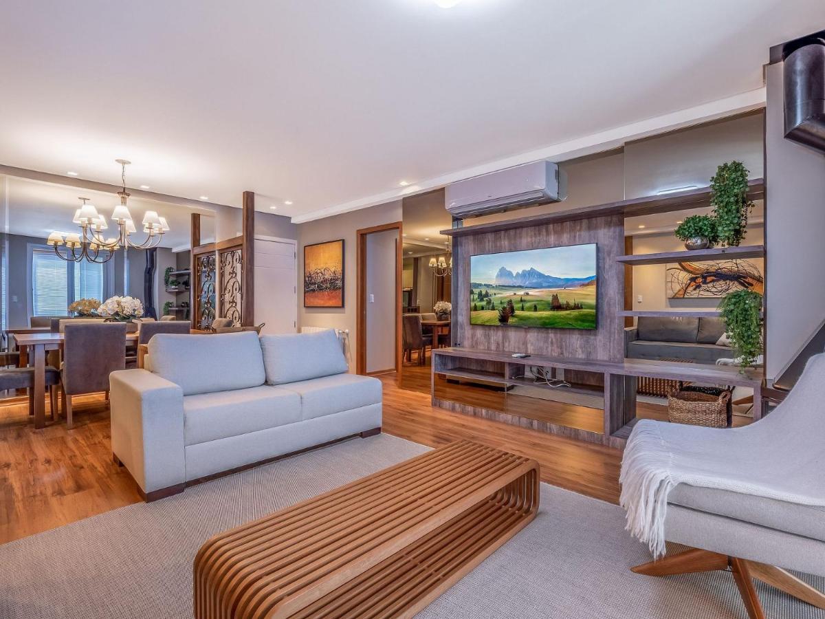 Flores Da Montanha 204C - Apto Borges De Medeiros Gramado 600 Metros Rua Coberta Apartment Ngoại thất bức ảnh