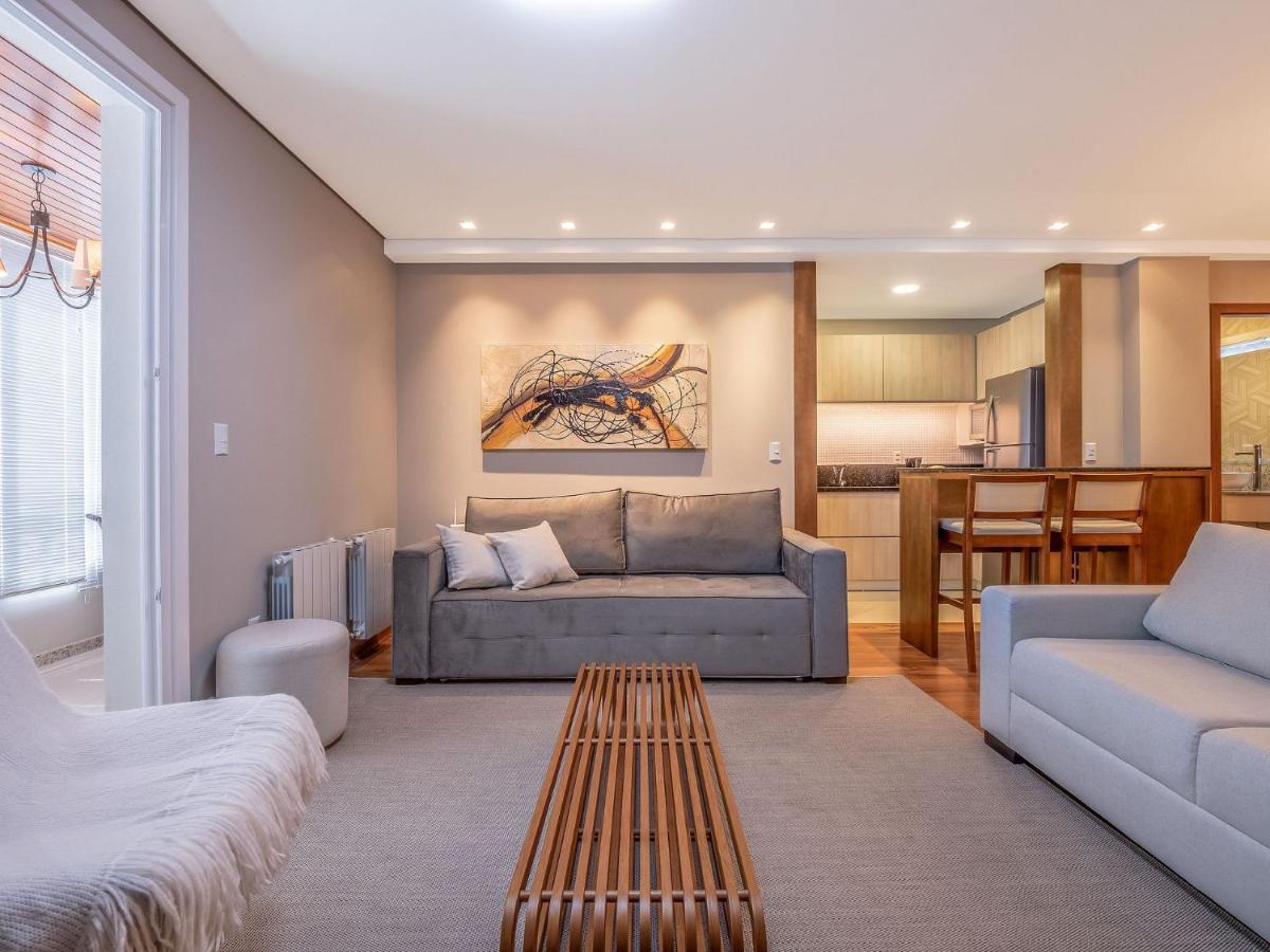 Flores Da Montanha 204C - Apto Borges De Medeiros Gramado 600 Metros Rua Coberta Apartment Ngoại thất bức ảnh